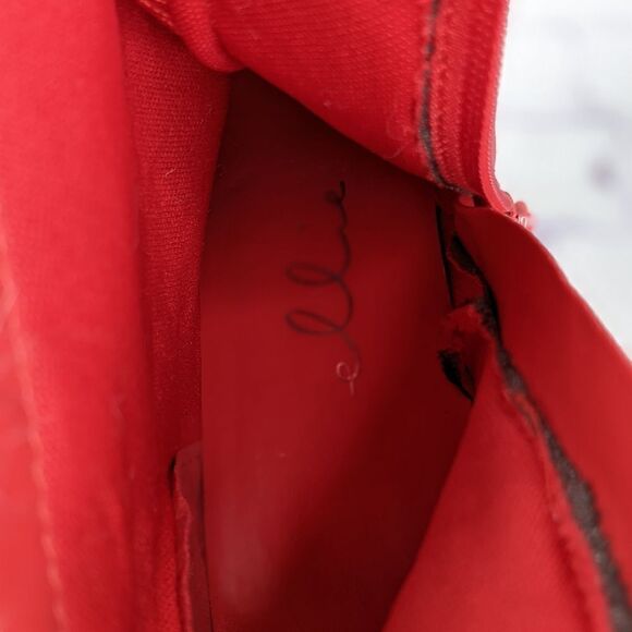 Ellie 4" Womens Bootie With Faux Fur 414/CLAUS/RED - Picture 7 of 11